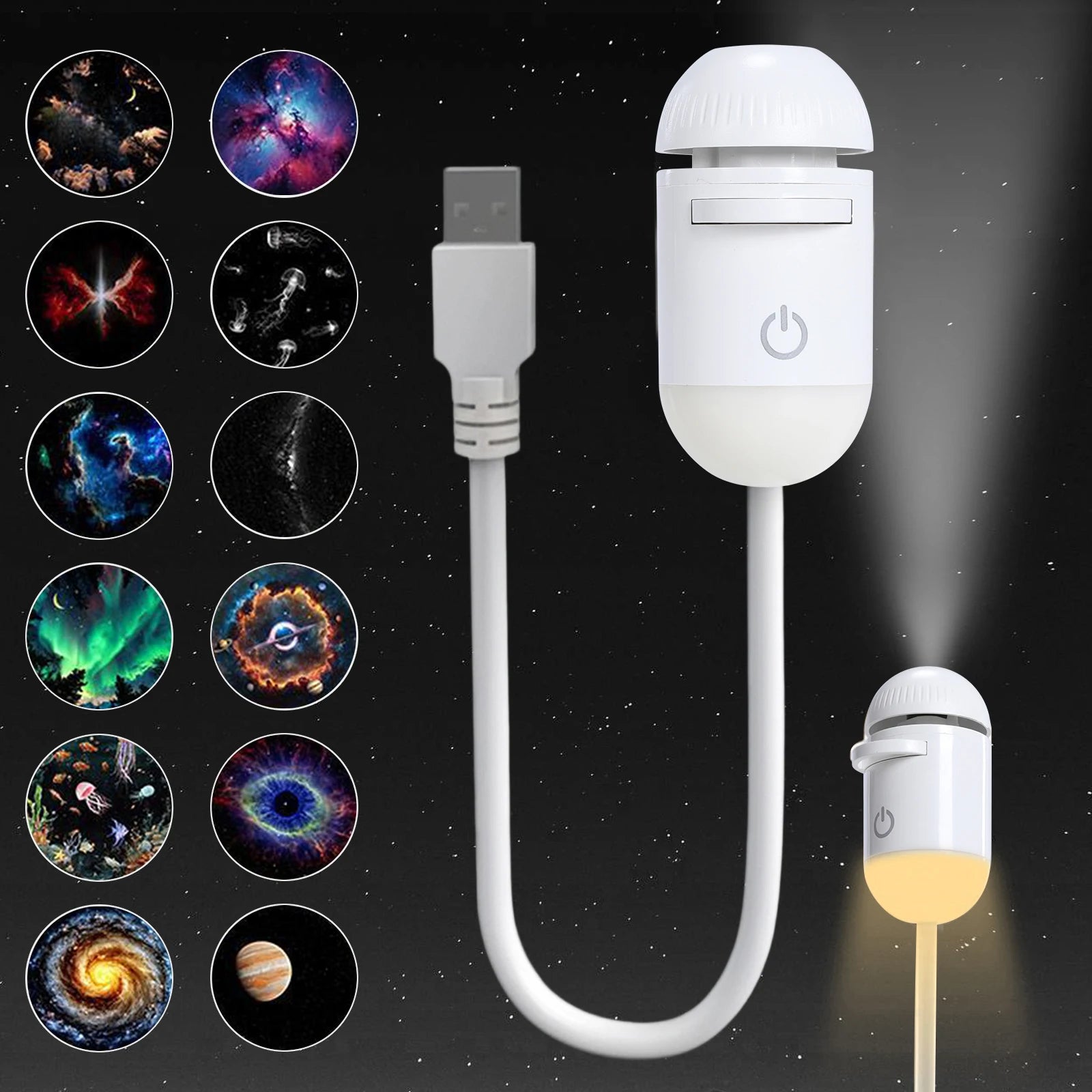 Mini Galaxy Projector — Starry Night Light for Any Room
