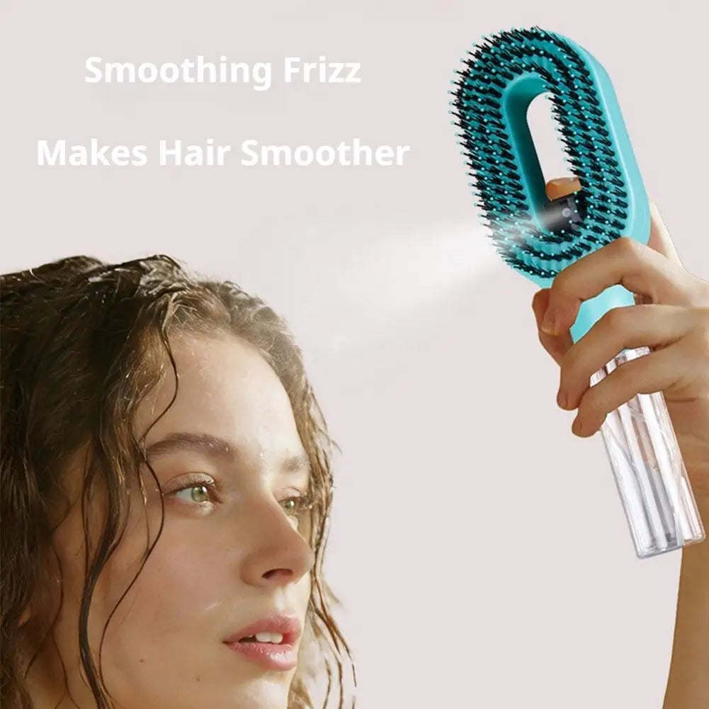 2-in-1 Hair Spray Brush — Frizz-Free Hair Anywhere