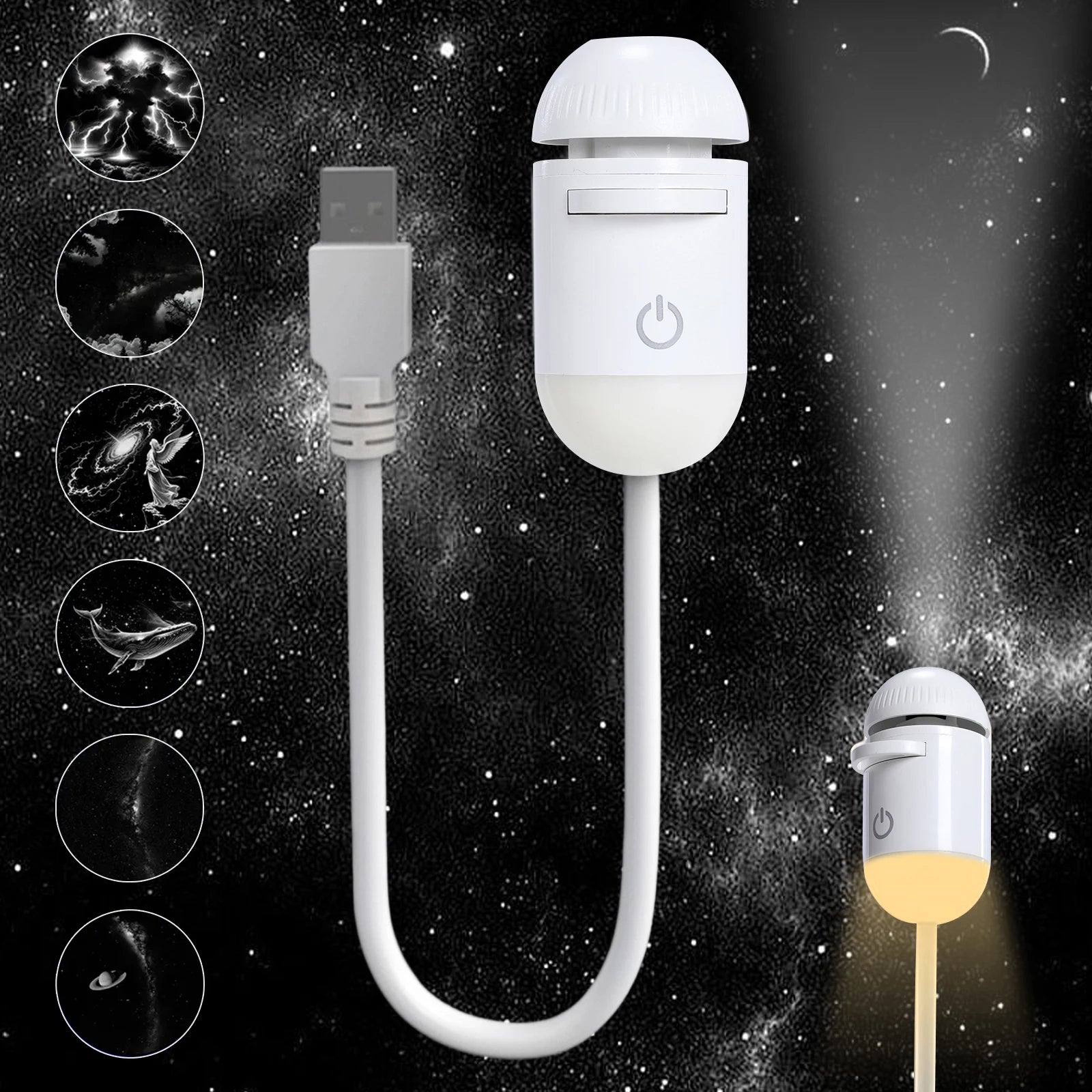 Mini Galaxy Projector — Starry Night Light for Any Room
