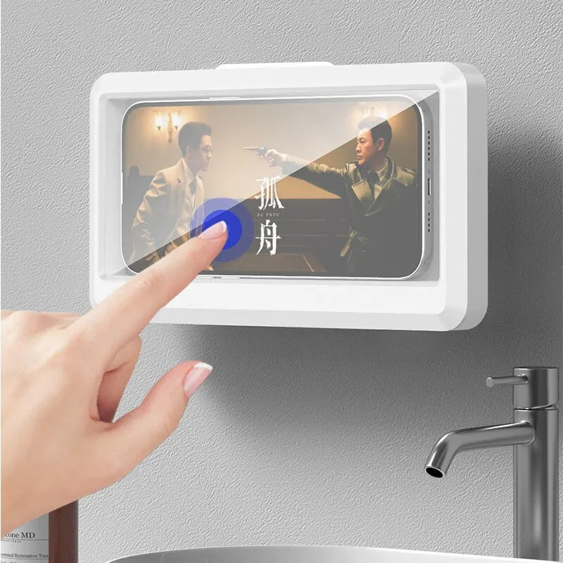 Waterproof Shower Phone Holder — 360° Adjustable Mount