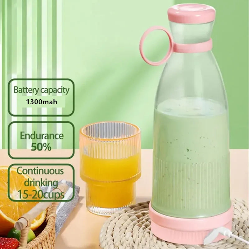 Electric Juicer Cup — 6-Blade USB Portable Blender