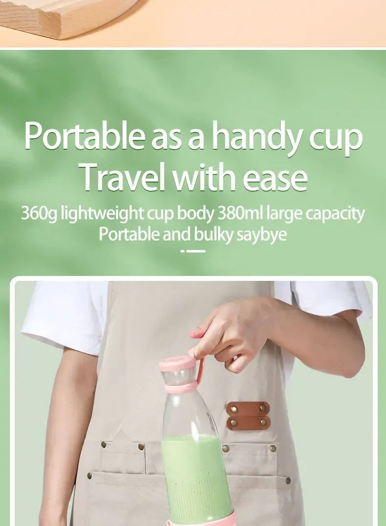 Electric Juicer Cup — 6-Blade USB Portable Blender