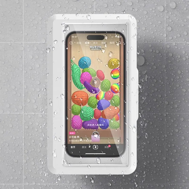 Waterproof Shower Phone Holder — 360° Adjustable Mount