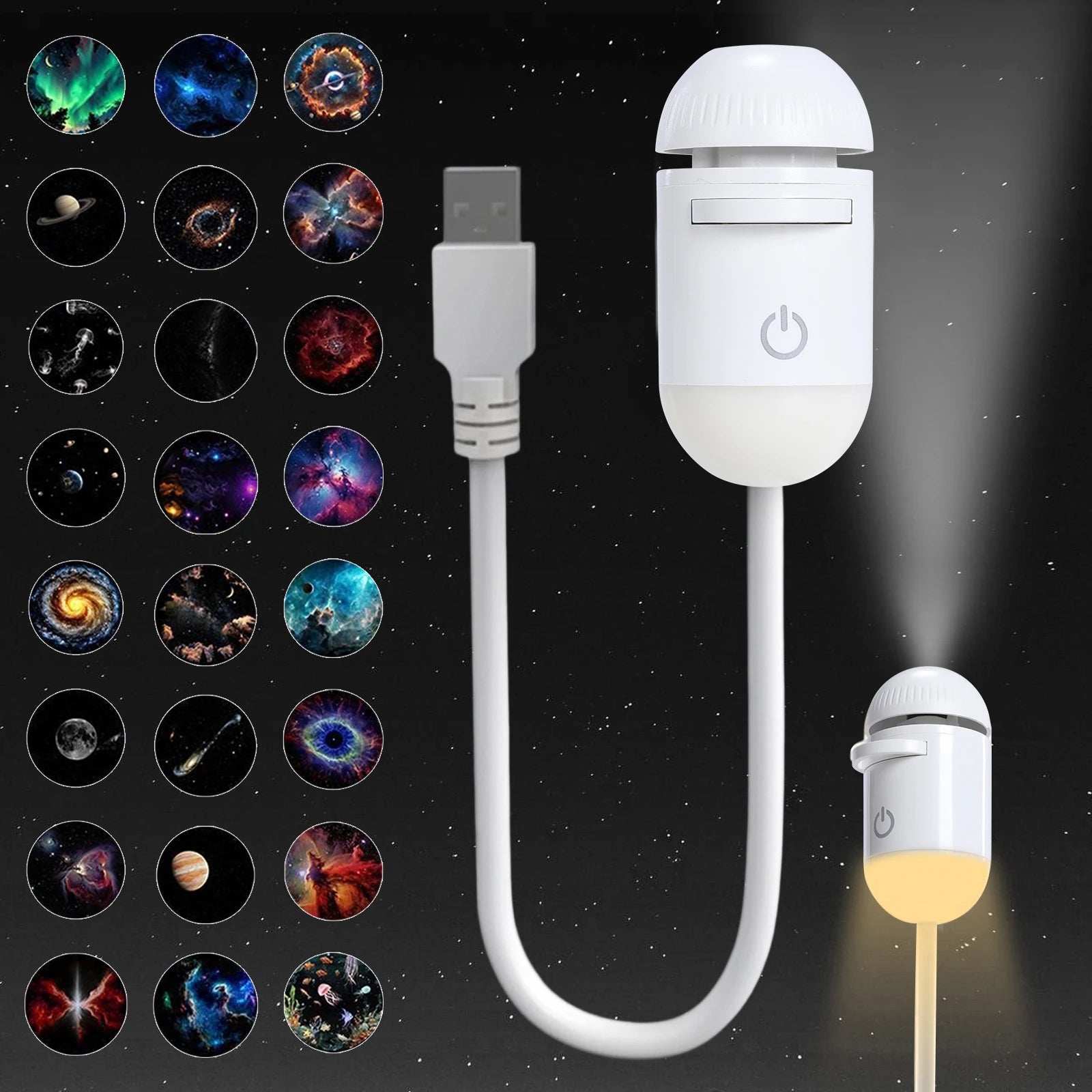 Mini Galaxy Projector — Starry Night Light for Any Room